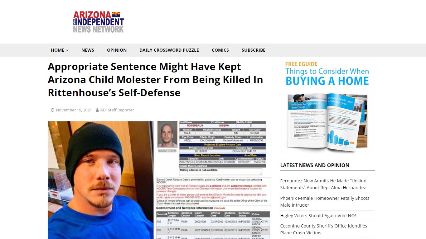 Appropriate Sentence Might Have Kept Arizona Child Molester From Being ...